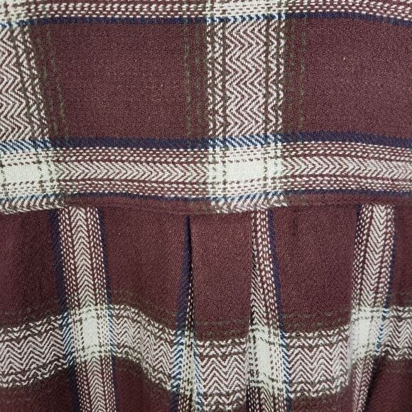 Outdoor Life Mens Plaid Pattern Faux Suede Full Button Flannel Shacket Size XL - Picture 5 of 7